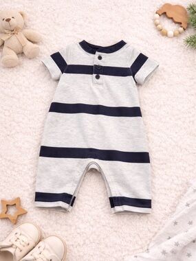 Baby Gap Romper 0-3M One Piece Short Sleeve Snap Outfit 100% Cotton